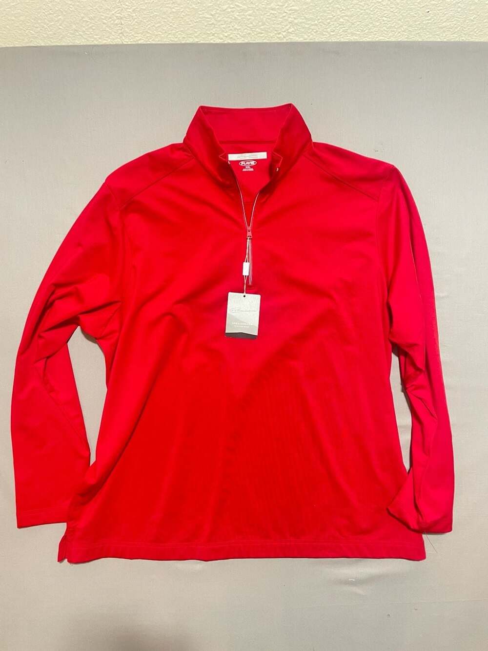 Greg Norman PlayDry Performance 1/4 Zip Pullover Red XXL